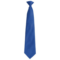 Premier Unisex Adult Colours Fashion Plain Clip-On Tie - One Size, Royal Blue