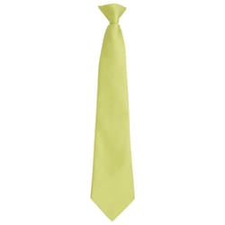 Premier Unisex Adult Colours Fashion Plain Clip-On Tie - One Size, Lime