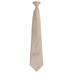Premier Unisex Adult Colours Fashion Plain Clip-On Tie - One Size, Khaki