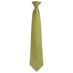 Premier Unisex Adult Colours Fashion Plain Clip-On Tie - One Size, Grass Green