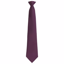 Premier Unisex Adult Colours Fashion Plain Clip-On Tie - One Size, Purple