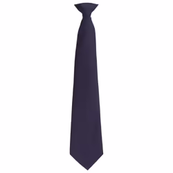 Premier Unisex Adult Colours Fashion Plain Clip-On Tie - One Size, Navy