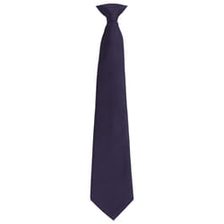 Premier Unisex Adult Colours Fashion Plain Clip-On Tie - One Size, Navy