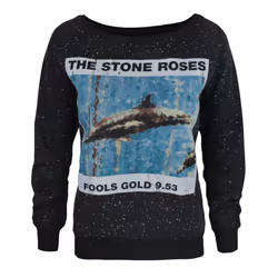 Amplified Womens/Ladies Fools Gold The Stone Roses Sweatshirt - XS, Black