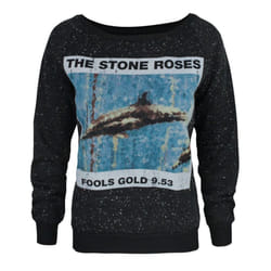 Amplified Womens/Ladies Fools Gold The Stone Roses Sweatshirt - XS, Black