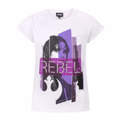 Star Wars: Rogue One Childrens/Kids Jyn Erso Short-Sleeved T-Shirt - 7-8 Years, White