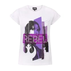 Star Wars: Rogue One Childrens/Kids Jyn Erso Short-Sleeved T-Shirt - 7-8 Years, White