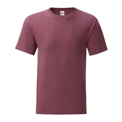 Fruit of the Loom Mens Iconic 150 Heather T-Shirt - S, Heather Burgundy