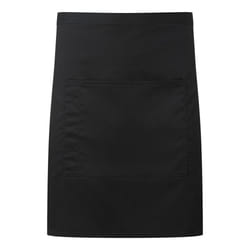 Premier Pocket Short Apron - One Size, Black