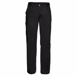 Russell Mens Polycotton Work Trousers - 40R, Black