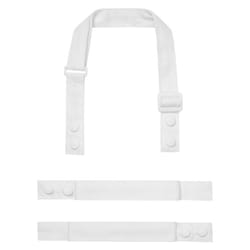 Premier Swap & Pop Customizable Apron Straps - One Size, White