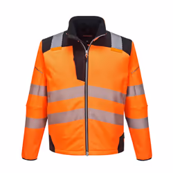 Portwest Unisex Adult PW3 Hi-Vis Soft Shell Jacket - 3XL, Orange/Black