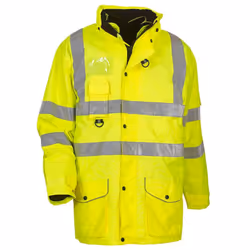 Yoko Unisex Adult Hi-Vis 7 in 1 Jacket - L, Yellow