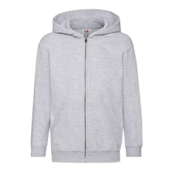 Fruit of the Loom Childrens/Kids Heather Classic Hoodie - 7-8 Years, Heather Grey