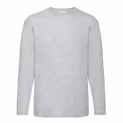 Fruit of the Loom Mens Valueweight Heather Long-Sleeved T-Shirt - M, Heather Grey