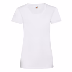 Fruit of the Loom Womens/Ladies Valueweight Lady Fit T-Shirt - 10 UK, White