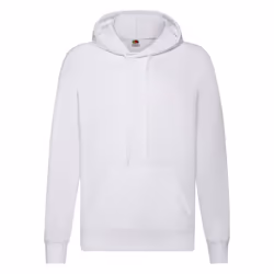 Fruit of the Loom Unisex Adult Lightweight Hooded Sweatshirt - S, White