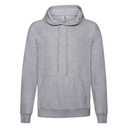 Fruit of the Loom Unisex Adult Lightweight Hooded Sweatshirt - S, Heather Grey