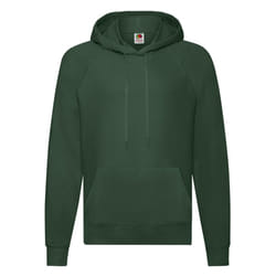 Fruit of the Loom Unisex Adult Lightweight Hooded Sweatshirt - XXL, Bottle Green