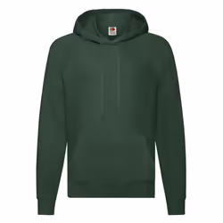 Fruit of the Loom Unisex Adult Lightweight Hooded Sweatshirt - S, Bottle Green