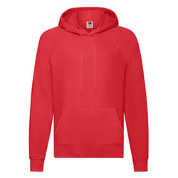 Fruit of the Loom Unisex Adult Lightweight Hooded Sweatshirt - XL, Red