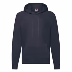 Fruit of the Loom Unisex Adult Lightweight Hooded Sweatshirt - M, Deep Navy