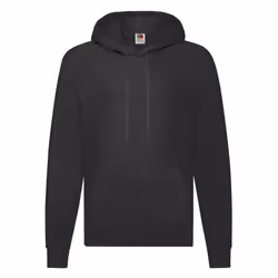 Fruit of the Loom Unisex Adult Lightweight Hooded Sweatshirt - S, Black