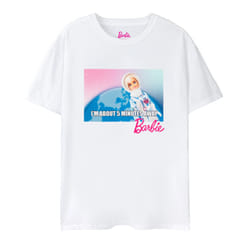 Barbie Womens/Ladies Running Late Space T-Shirt - L, White
