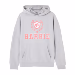 Barbie Womens/Ladies Collegiate Logo Marl Hoodie - 3XL, Grey