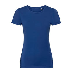 Russell Womens/Ladies Organic Short-Sleeved T-Shirt - S, Bright Royal Blue