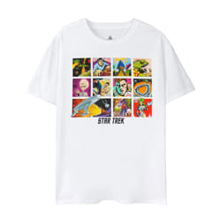 Star Trek Mens Comic Strip Short-Sleeved T-Shirt - 3XL, White