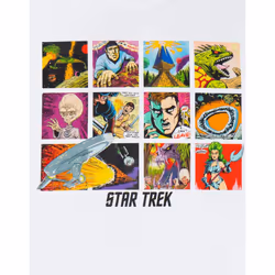 Star Trek Mens Comic Strip Short-Sleeved T-Shirt - 3XL, White