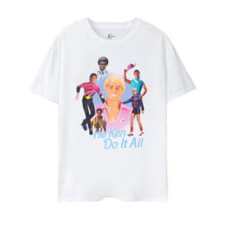 Barbie Mens He Ken Do It All T-Shirt - 3XL, White
