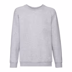 Fruit of the Loom Childrens/Kids Classic Heather Raglan Sweatshirt - 12-13 Years, Heather Grey