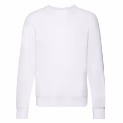 Fruit of the Loom Unisex Adult Lightweight Raglan Sweatshirt - S, White