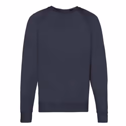 Fruit of the Loom Unisex Adult Lightweight Raglan Sweatshirt - S, Deep Navy