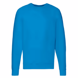 Fruit of the Loom Unisex Adult Lightweight Raglan Sweatshirt - M, Azure Blue