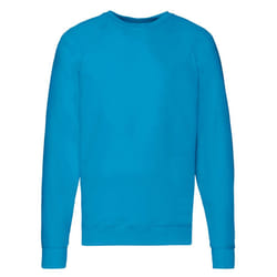 Fruit of the Loom Unisex Adult Lightweight Raglan Sweatshirt - M, Azure Blue