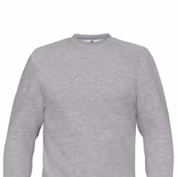 B&C Unisex Adult Set-in Sweatshirt - S, Heather Grey