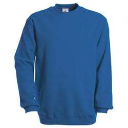 B&C Unisex Adult Set-in Sweatshirt - S, Royal Blue