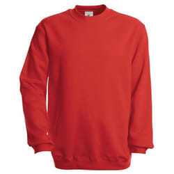 B&C Unisex Adult Set-in Sweatshirt - S, Red