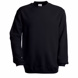 B&C Unisex Adult Set-in Sweatshirt - S, Black