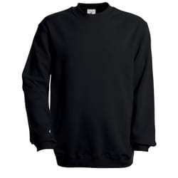 B&C Unisex Adult Set-in Sweatshirt - S, Black