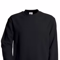 B&C Unisex Adult Set-in Sweatshirt - S, Black