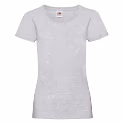 Fruit of the Loom Womens/Ladies Valueweight Heather Lady Fit T-Shirt - 18 UK, Heather Grey