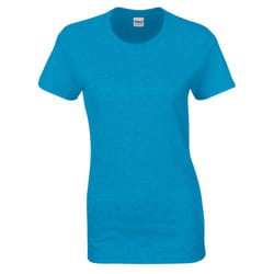 Gildan Womens/Ladies Heather T-Shirt - XL, Sapphire Blue Heather