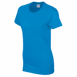 Gildan Womens/Ladies Heather T-Shirt - XXL, Sapphire Blue Heather