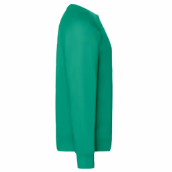 Fruit Of The Loom Mens Classic 80/20 Raglan Sweatshirt - XL, Kelly Green
