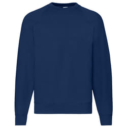 Fruit Of The Loom Mens Classic 80/20 Raglan Sweatshirt - S, Navy
