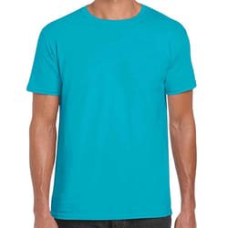 Gildan Mens Short Sleeve Soft-Style T-Shirt - 3XL, Tropical Blue